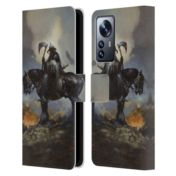 Frank Frazetta Medieval Fantasy Death Dealer Leather Book Wallet Case Cover For Xiaomi 12 Pro