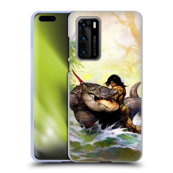 Frank Frazetta Fantasy Monster Out Of Time Soft Gel Case for Huawei P40 5G