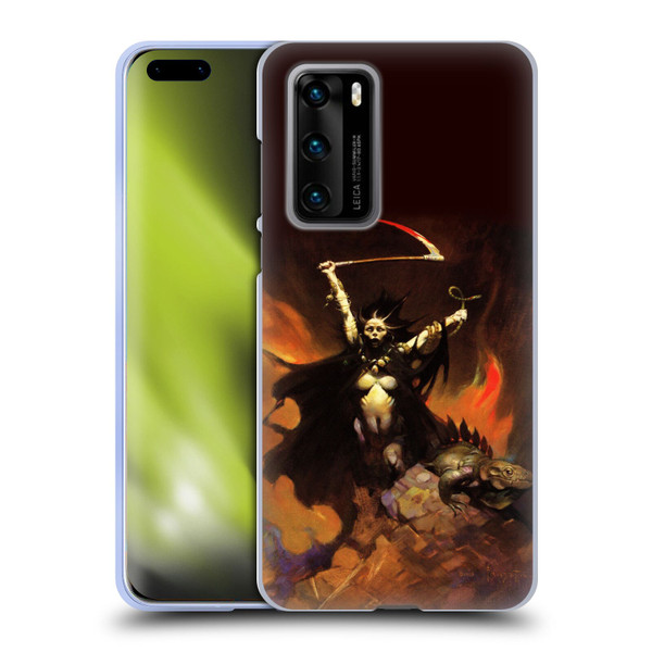 Frank Frazetta Fantasy Woman With A Scythe Soft Gel Case for Huawei P40 5G