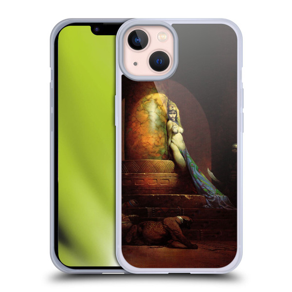 Frank Frazetta Fantasy Egyptian Queen Soft Gel Case for Apple iPhone 13