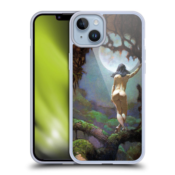 Frank Frazetta Fantasy Moons Rapture Soft Gel Case for Apple iPhone 14 Plus