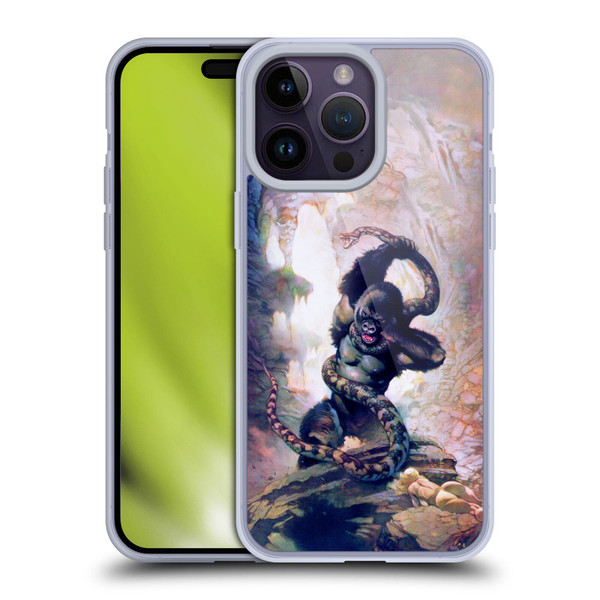 Frank Frazetta Fantasy Gorilla With Snake Soft Gel Case for Apple iPhone 14 Pro Max