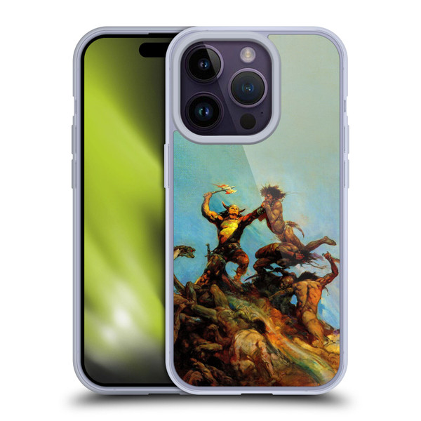Frank Frazetta Fantasy Indomitable Soft Gel Case for Apple iPhone 14 Pro