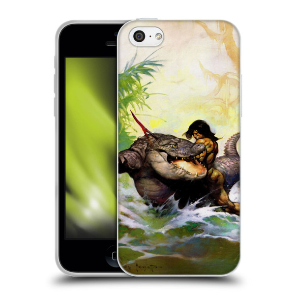 Frank Frazetta Fantasy Monster Out Of Time Soft Gel Case for Apple iPhone 5c