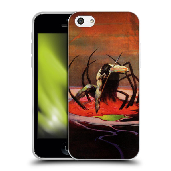 Frank Frazetta Fantasy The Spider King Soft Gel Case for Apple iPhone 5c