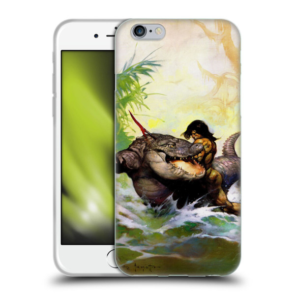 Frank Frazetta Fantasy Monster Out Of Time Soft Gel Case for Apple iPhone 6 / iPhone 6s