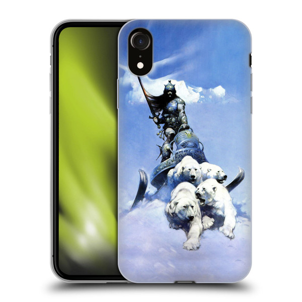 Frank Frazetta Fantasy Silver Warrior Soft Gel Case for Apple iPhone XR