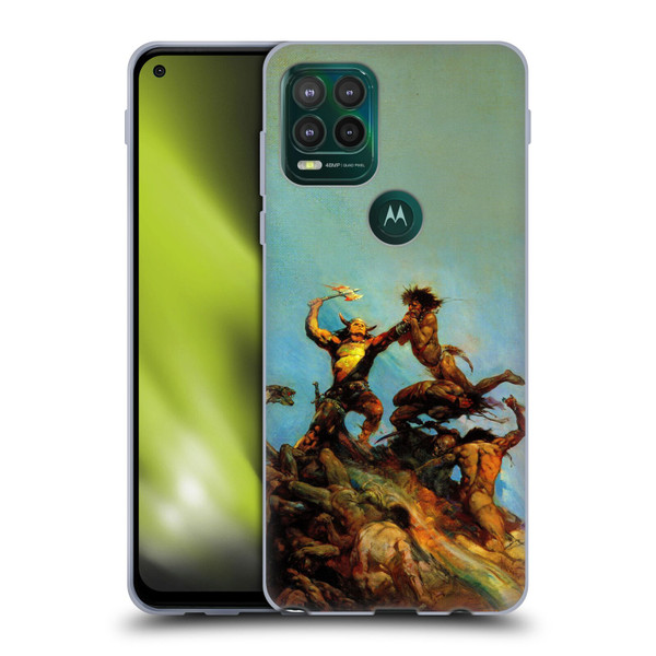 Frank Frazetta Fantasy Indomitable Soft Gel Case for Motorola Moto G Stylus 5G 2021