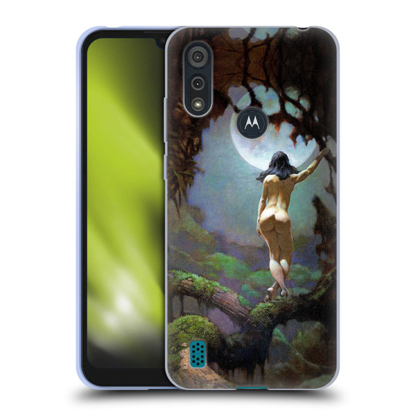 Frank Frazetta Fantasy Moons Rapture Soft Gel Case for Motorola Moto E6s (2020)