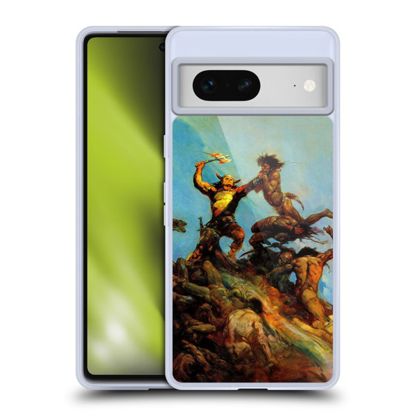 Frank Frazetta Fantasy Indomitable Soft Gel Case for Google Pixel 7