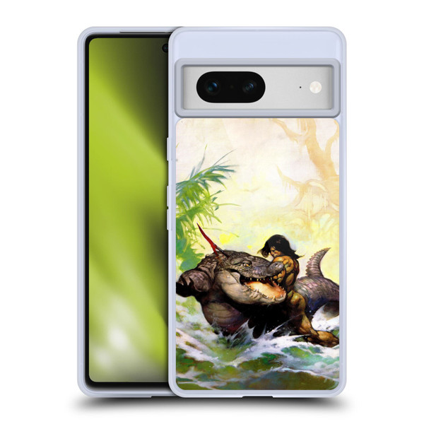 Frank Frazetta Fantasy Monster Out Of Time Soft Gel Case for Google Pixel 7