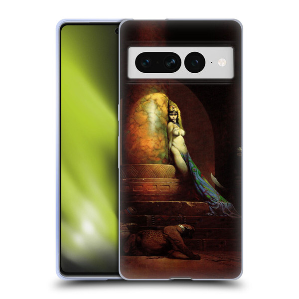 Frank Frazetta Fantasy Egyptian Queen Soft Gel Case for Google Pixel 7 Pro