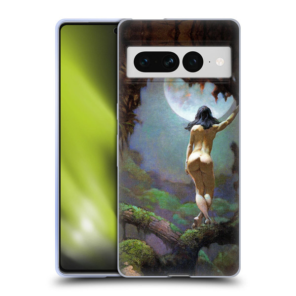 Frank Frazetta Fantasy Moons Rapture Soft Gel Case for Google Pixel 7 Pro