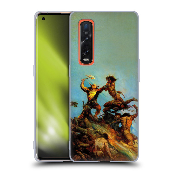 Frank Frazetta Fantasy Indomitable Soft Gel Case for OPPO Find X2 Pro 5G