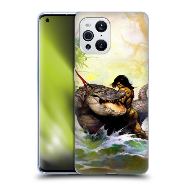 Frank Frazetta Fantasy Monster Out Of Time Soft Gel Case for OPPO Find X3 / Pro