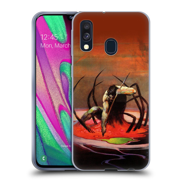 Frank Frazetta Fantasy The Spider King Soft Gel Case for Samsung Galaxy A40 (2019)