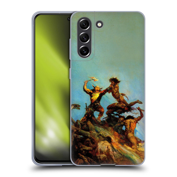 Frank Frazetta Fantasy Indomitable Soft Gel Case for Samsung Galaxy S21 FE 5G
