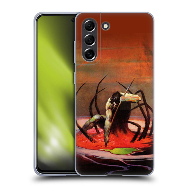 Frank Frazetta Fantasy The Spider King Soft Gel Case for Samsung Galaxy S21 FE 5G