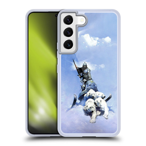 Frank Frazetta Fantasy Silver Warrior Soft Gel Case for Samsung Galaxy S22 5G