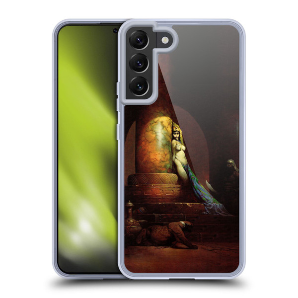 Frank Frazetta Fantasy Egyptian Queen Soft Gel Case for Samsung Galaxy S22+ 5G