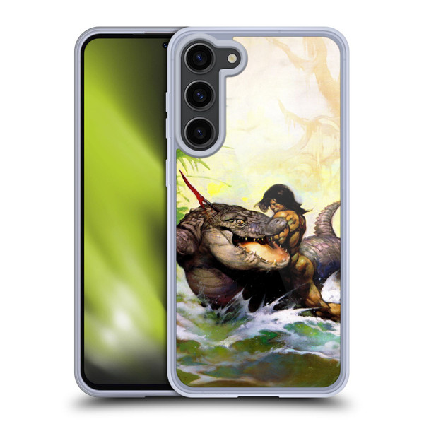 Frank Frazetta Fantasy Monster Out Of Time Soft Gel Case for Samsung Galaxy S23+ 5G