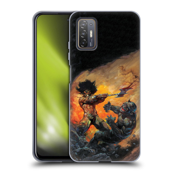 Frank Frazetta Medieval Fantasy Viking Slayer Soft Gel Case for HTC Desire 21 Pro 5G