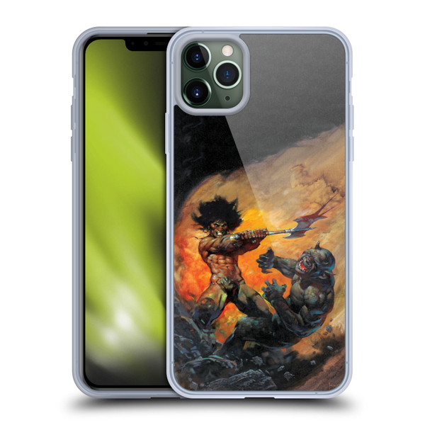 Frank Frazetta Medieval Fantasy Viking Slayer Soft Gel Case for Apple iPhone 11 Pro Max