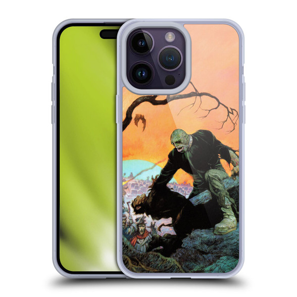 Frank Frazetta Medieval Fantasy Zombie Soft Gel Case for Apple iPhone 14 Pro Max