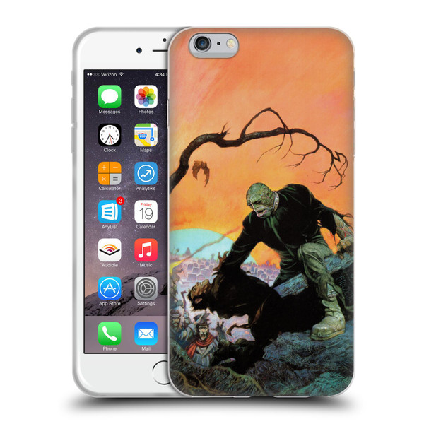 Frank Frazetta Medieval Fantasy Zombie Soft Gel Case for Apple iPhone 6 Plus / iPhone 6s Plus