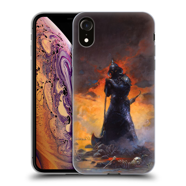 Frank Frazetta Medieval Fantasy Death Dealer 3 Soft Gel Case for Apple iPhone XR