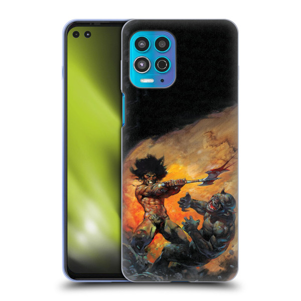 Frank Frazetta Medieval Fantasy Viking Slayer Soft Gel Case for Motorola Moto G100