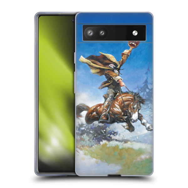 Frank Frazetta Medieval Fantasy Headless Horseman Soft Gel Case for Google Pixel 6a