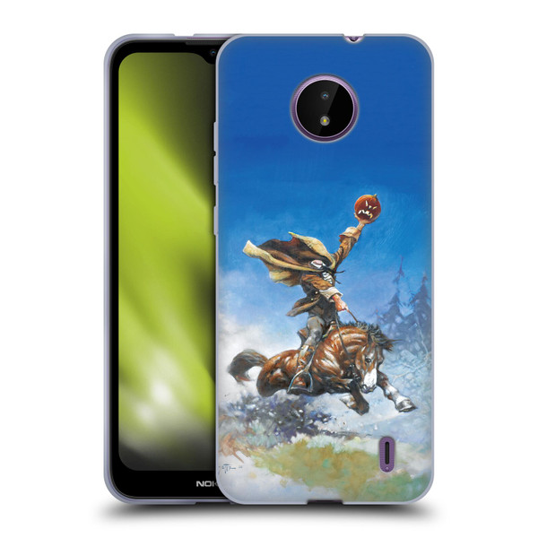 Frank Frazetta Medieval Fantasy Headless Horseman Soft Gel Case for Nokia C10 / C20
