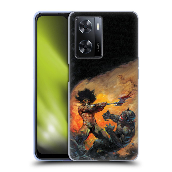 Frank Frazetta Medieval Fantasy Viking Slayer Soft Gel Case for OPPO A57s