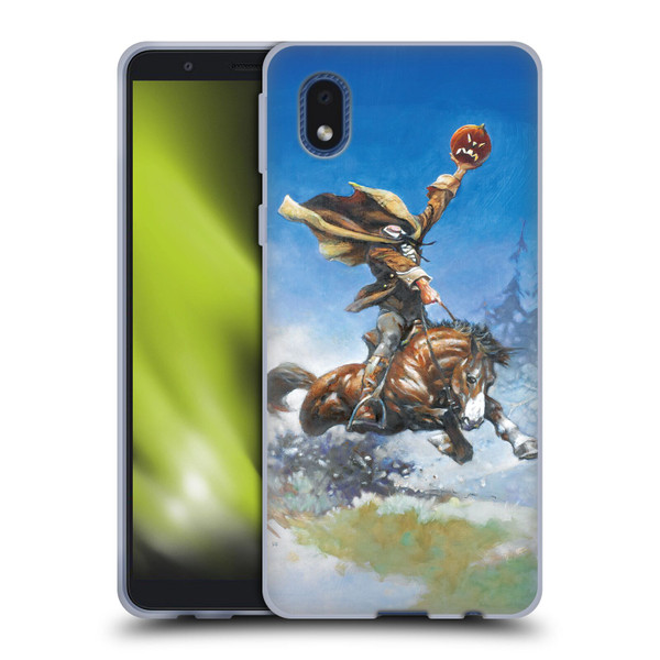 Frank Frazetta Medieval Fantasy Headless Horseman Soft Gel Case for Samsung Galaxy A01 Core (2020)