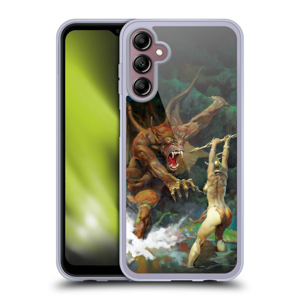 Frank Frazetta Medieval Fantasy Girl and the Beast Soft Gel Case for Samsung Galaxy A14 5G