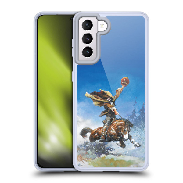 Frank Frazetta Medieval Fantasy Headless Horseman Soft Gel Case for Samsung Galaxy S21 5G