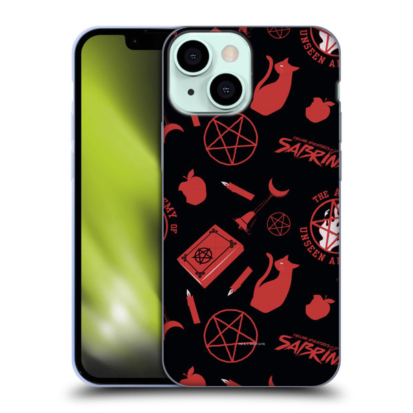 Chilling Adventures of Sabrina Graphics Black Magic Soft Gel Case for Apple iPhone 13 Mini