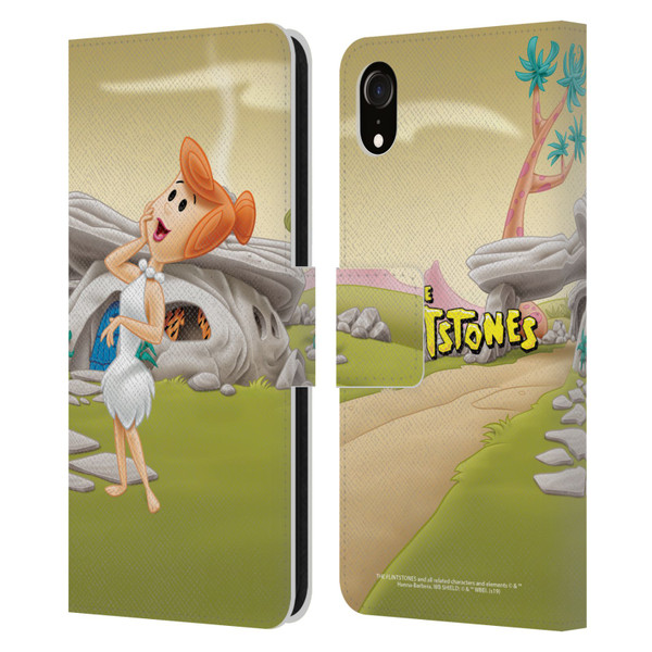 The Flintstones Characters Wilma Flintstones Leather Book Wallet Case Cover For Apple iPhone XR