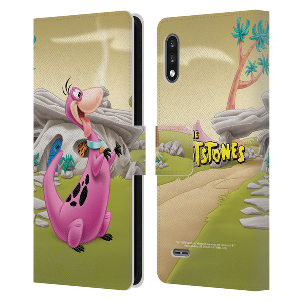 The Flintstones Characters Dino Leather Book Wallet Case Cover For LG K22