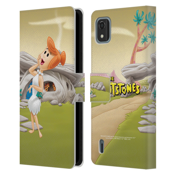 The Flintstones Characters Wilma Flintstones Leather Book Wallet Case Cover For Nokia C2 2nd Edition