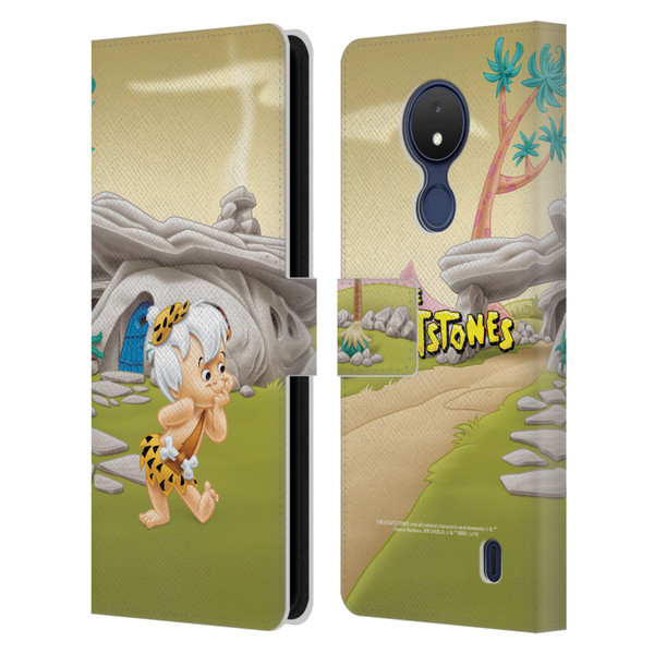 The Flintstones Characters Bambam Rubble Leather Book Wallet Case Cover For Nokia C21