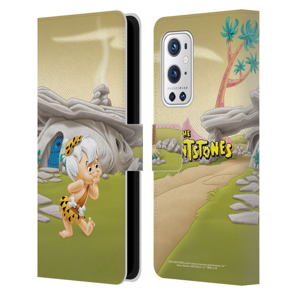 The Flintstones Characters Bambam Rubble Leather Book Wallet Case Cover For OnePlus 9 Pro