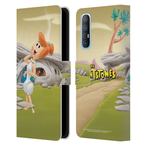 The Flintstones Characters Wilma Flintstones Leather Book Wallet Case Cover For OPPO Find X2 Neo 5G