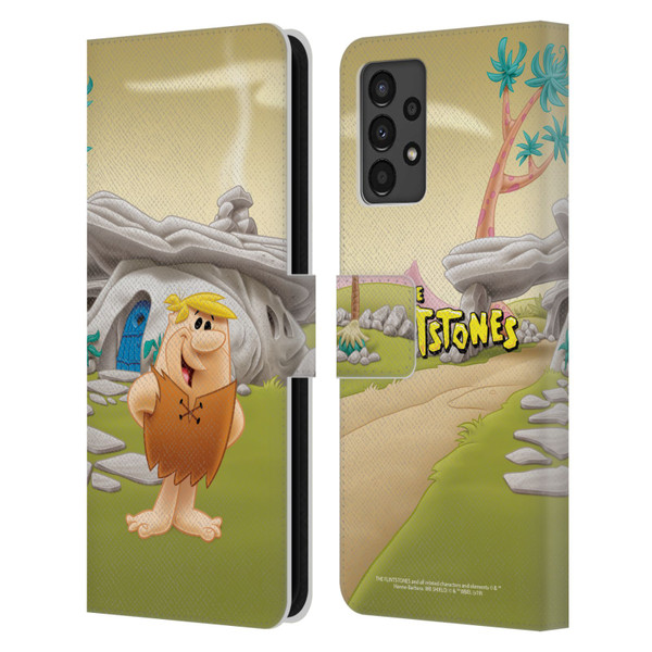 The Flintstones Characters Barney Rubble Leather Book Wallet Case Cover For Samsung Galaxy A13 (2022)