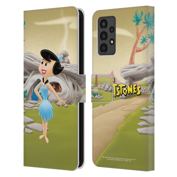 The Flintstones Characters Betty Rubble Leather Book Wallet Case Cover For Samsung Galaxy A13 (2022)