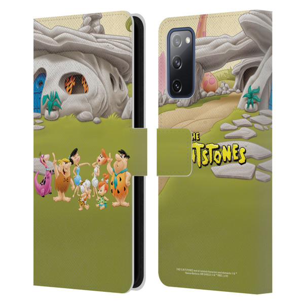 The Flintstones Characters Stone House Leather Book Wallet Case Cover For Samsung Galaxy S20 FE / 5G