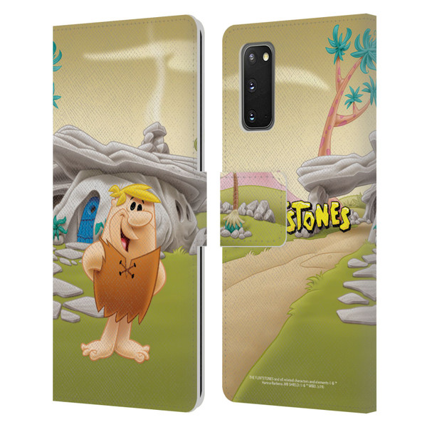The Flintstones Characters Barney Rubble Leather Book Wallet Case Cover For Samsung Galaxy S20 / S20 5G