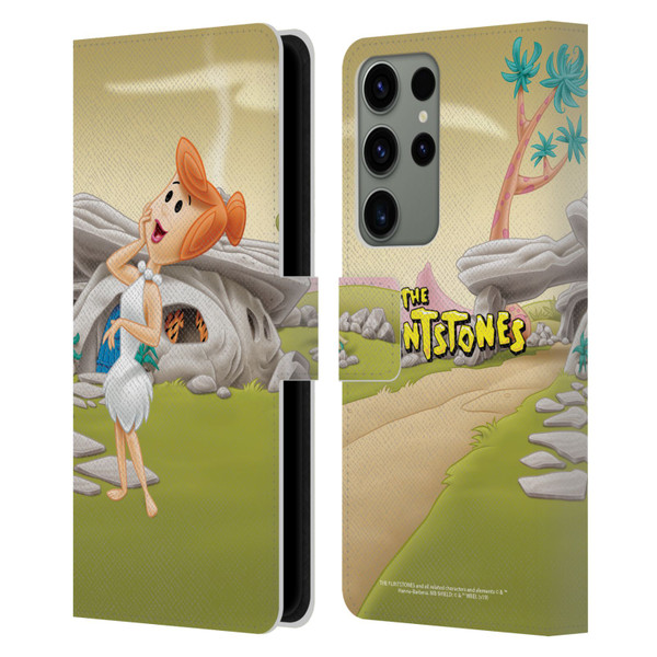 The Flintstones Characters Wilma Flintstones Leather Book Wallet Case Cover For Samsung Galaxy S23 Ultra 5G
