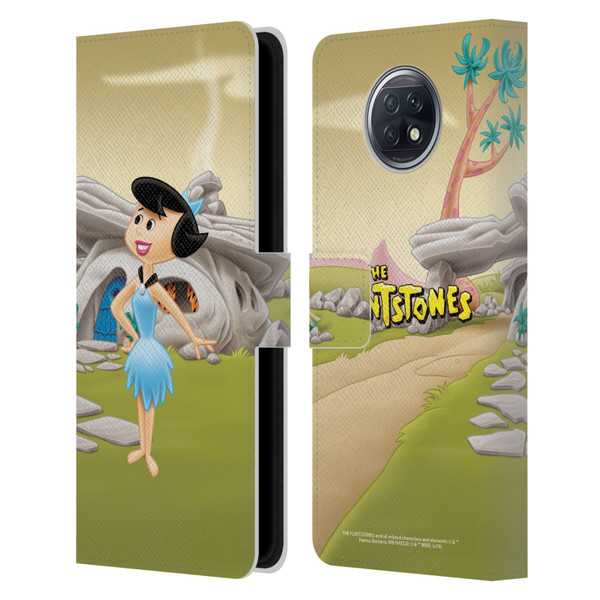 The Flintstones Characters Betty Rubble Leather Book Wallet Case Cover For Xiaomi Redmi Note 9T 5G